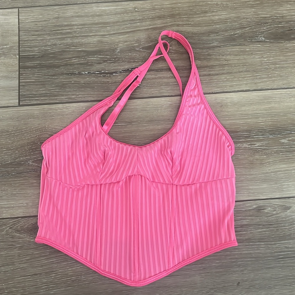 SHEIN pink slim fit top